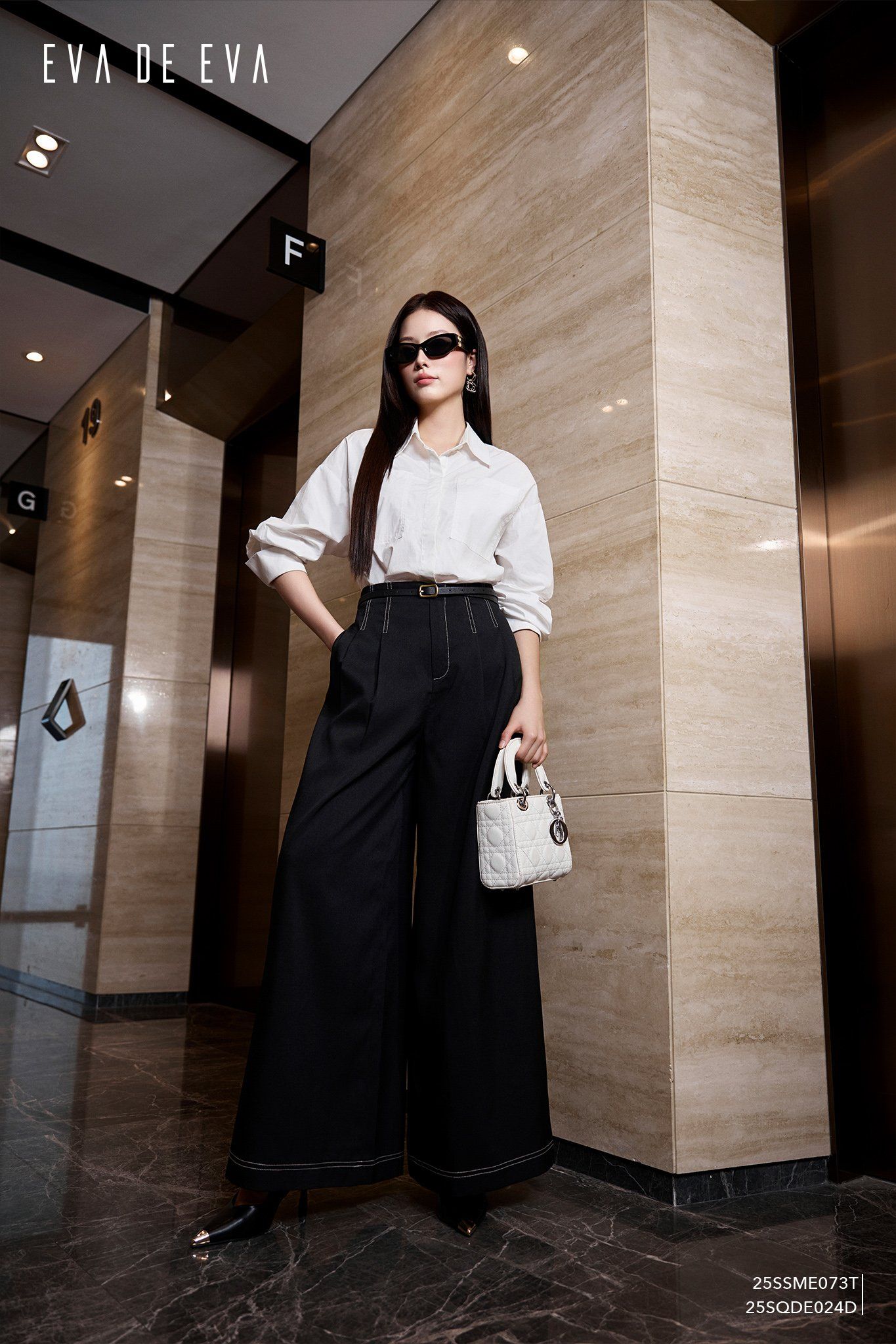  Quần dài, Ống suông 25SQDE024D 