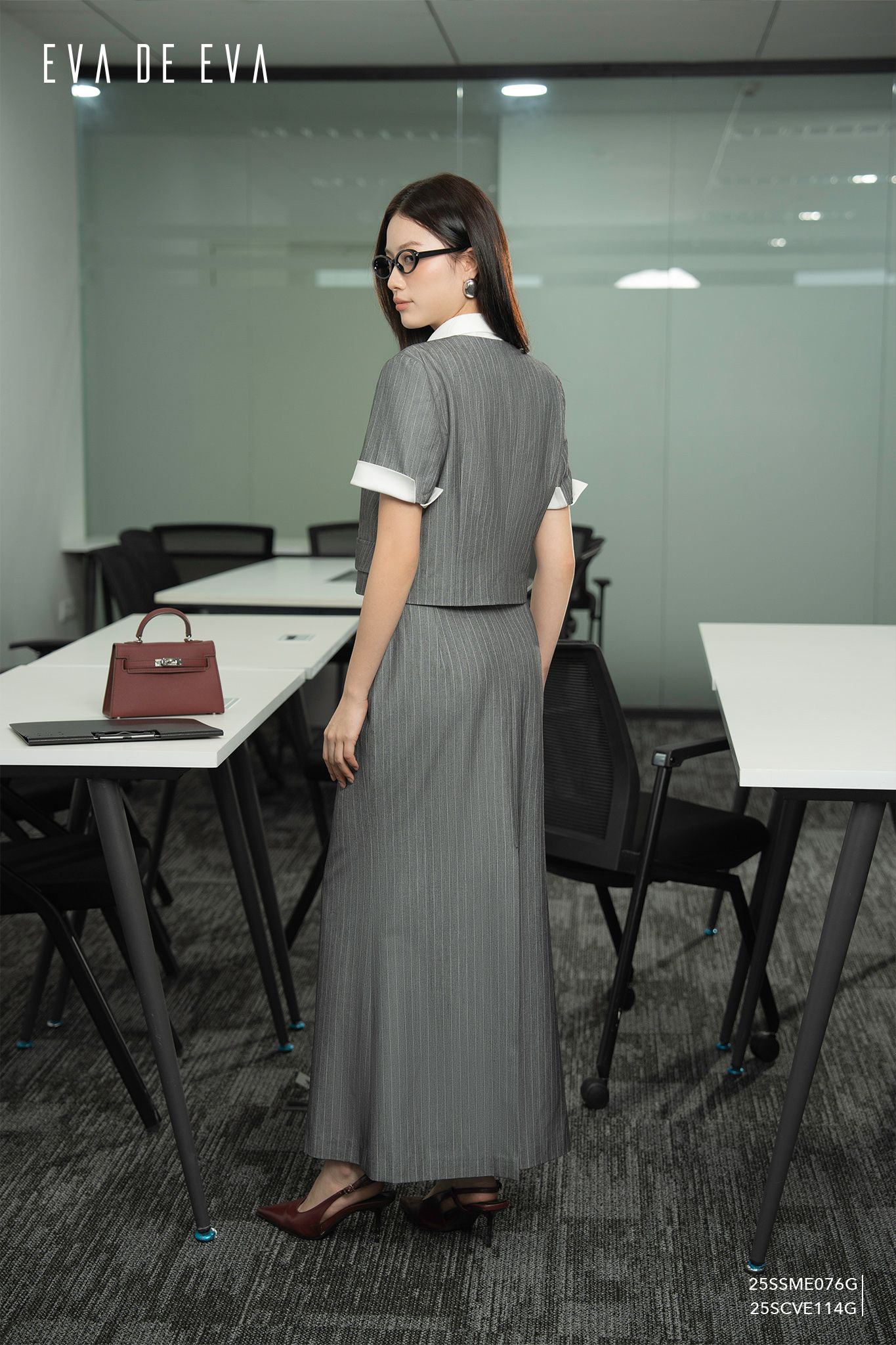 Sơ mi tay ngắn,  25SSME076K 