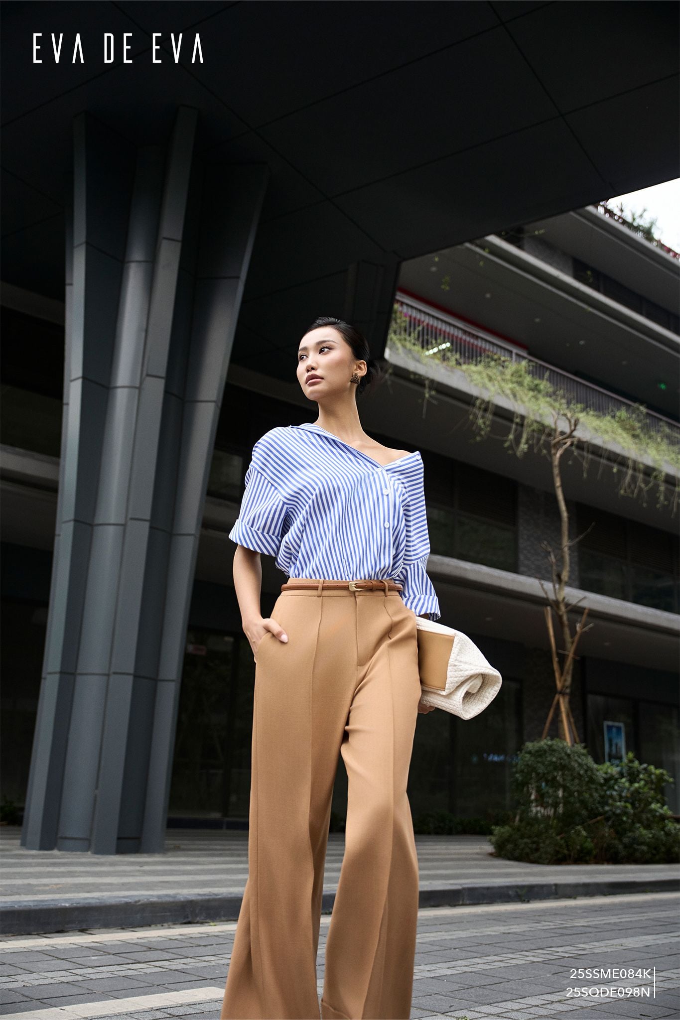  Quần dài, Ống suông 25SQDE098N 