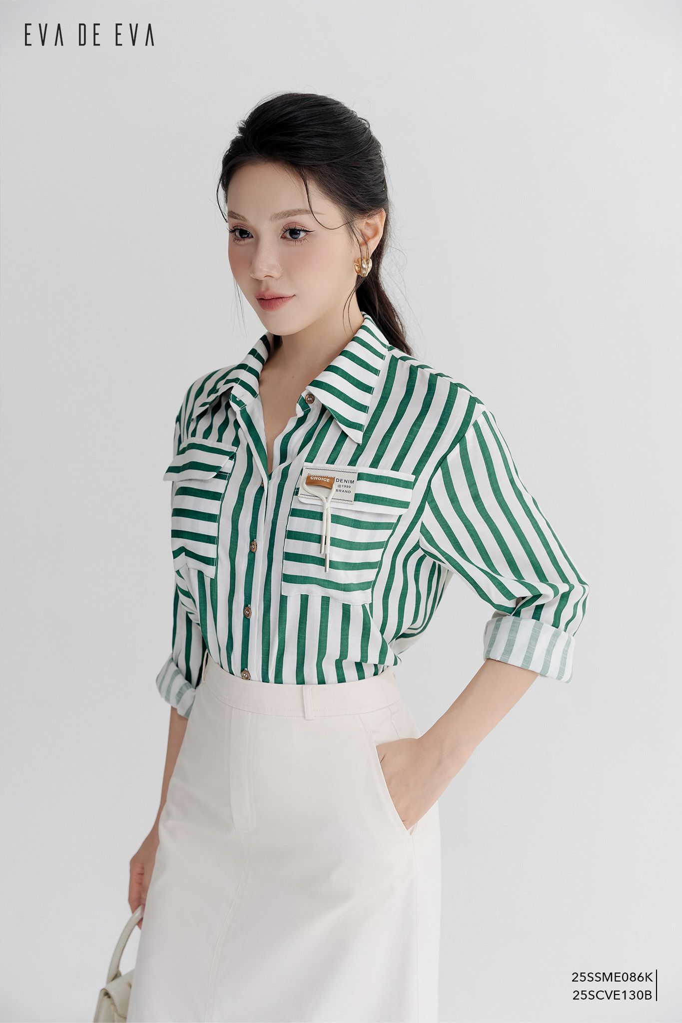  Sơ mi tay dài,  25SSME086K 