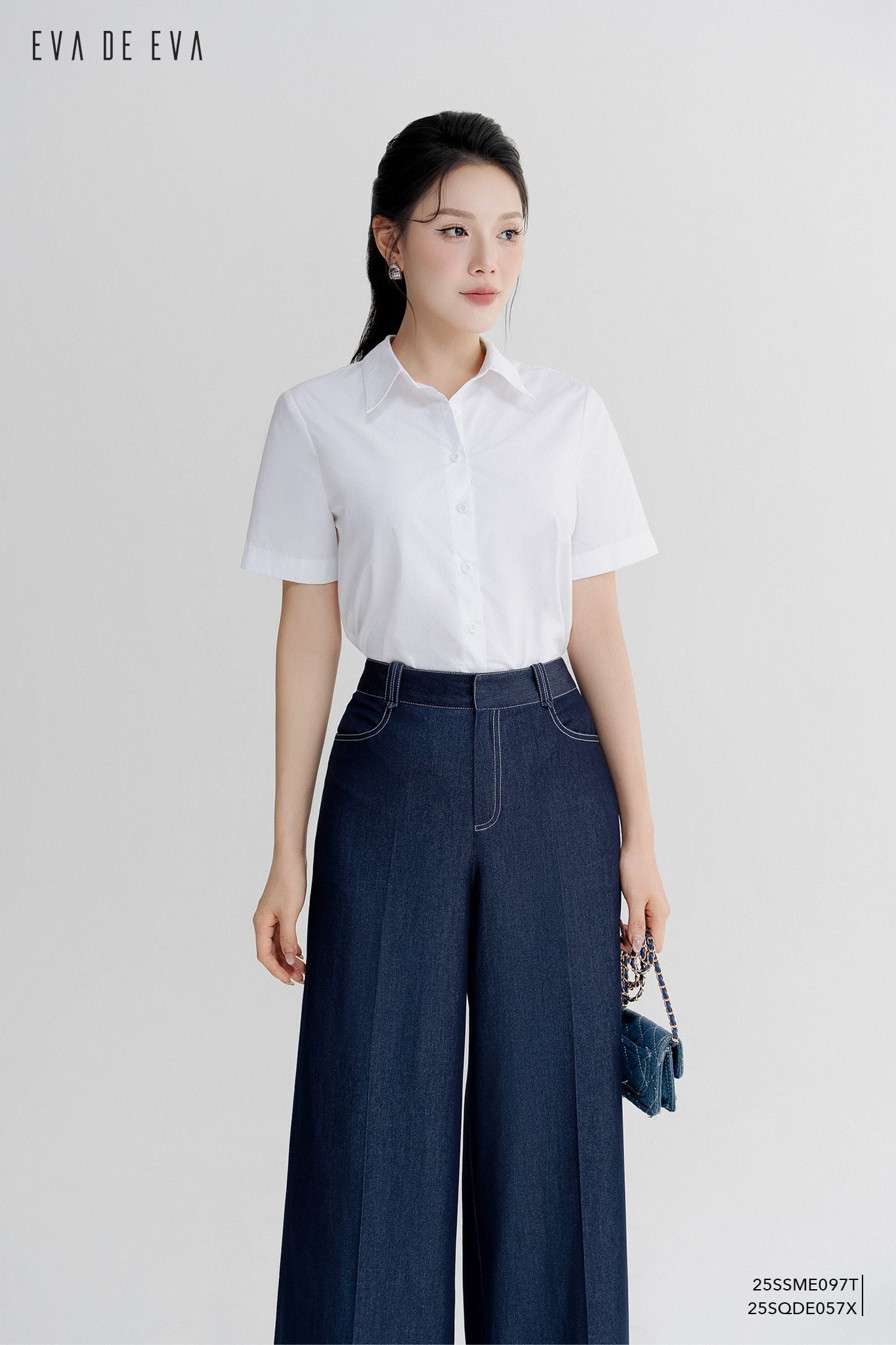  Sơ mi tay ngắn,  25SSME097T 