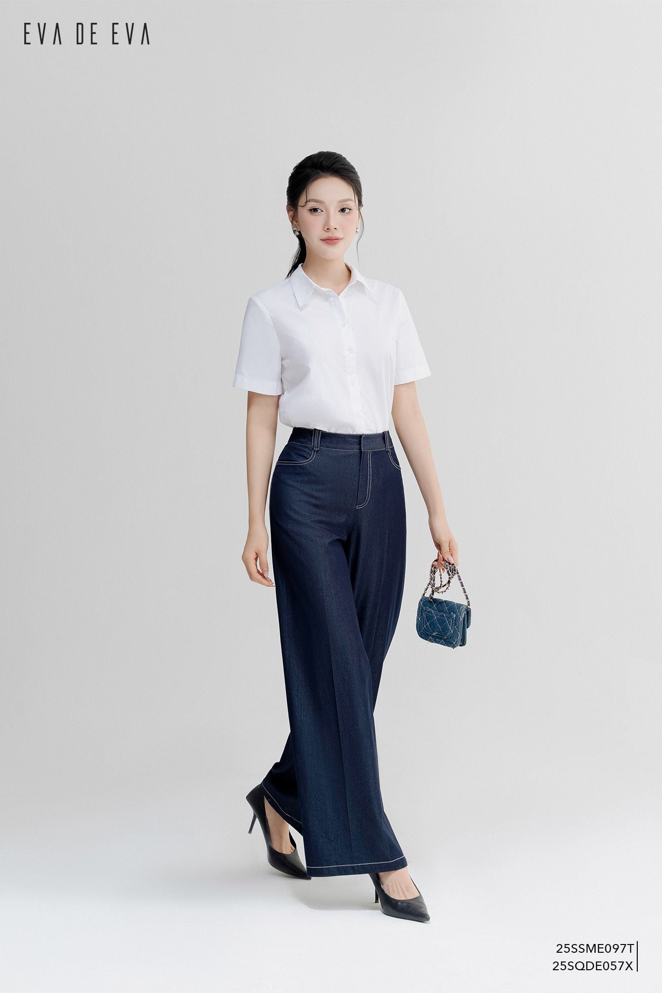  Sơ mi tay ngắn,  25SSME097T 