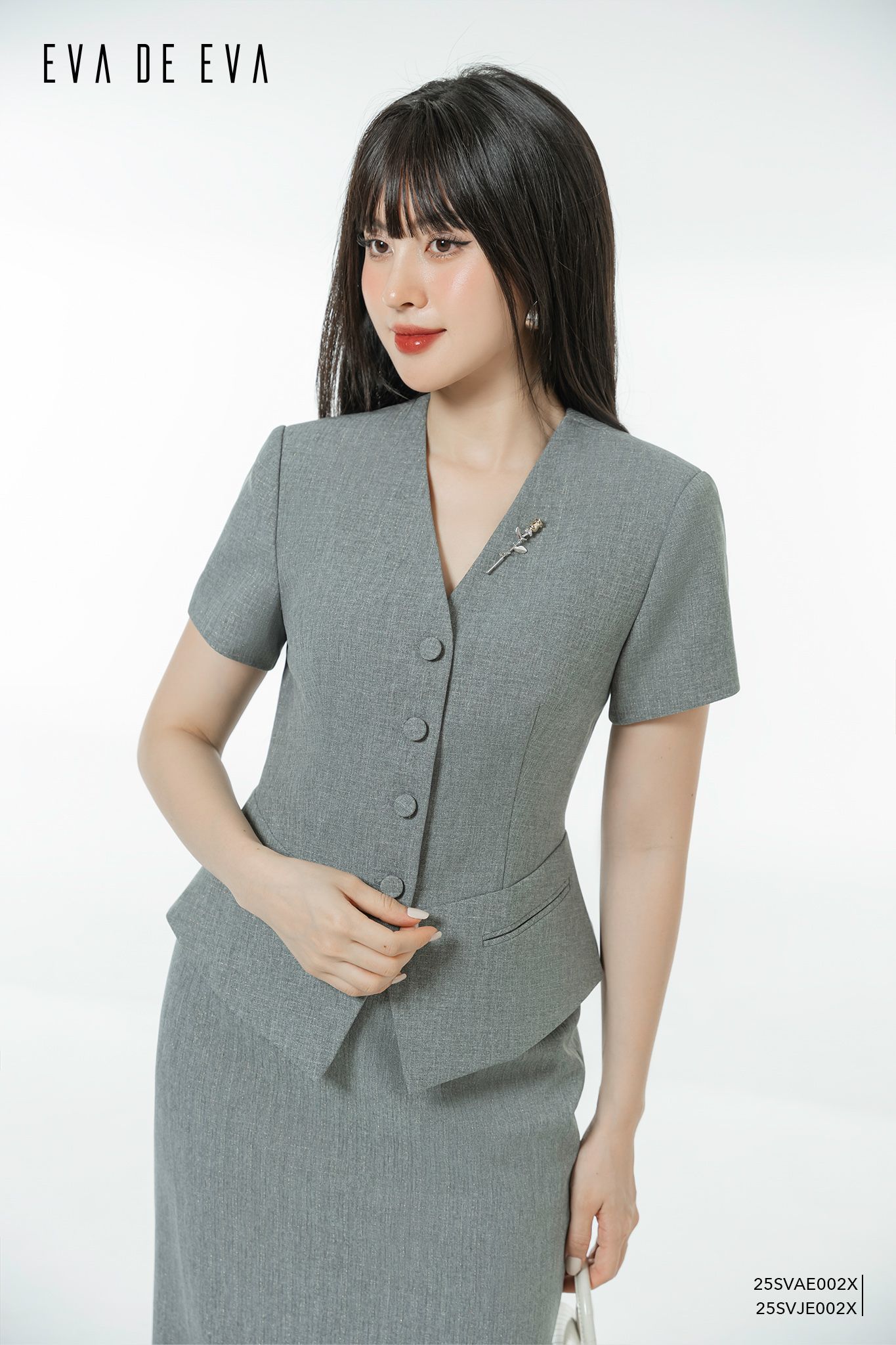  Áo vest trong bộ Vest-Váy,  25SVAE002G 