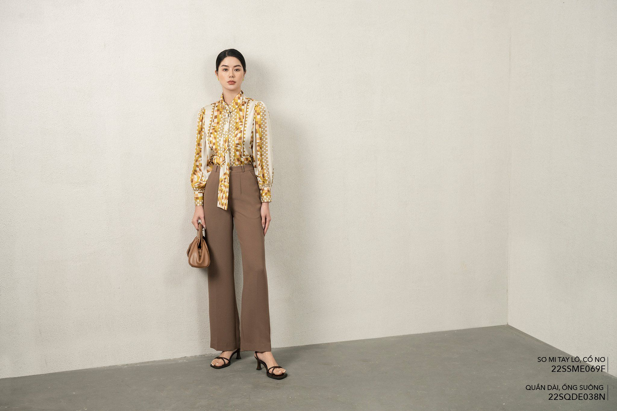  Quần dài, Ống suông 22SQDE038N 