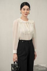  Sơ mi tay lỡ, Dáng sơ vin 22SSME034T 