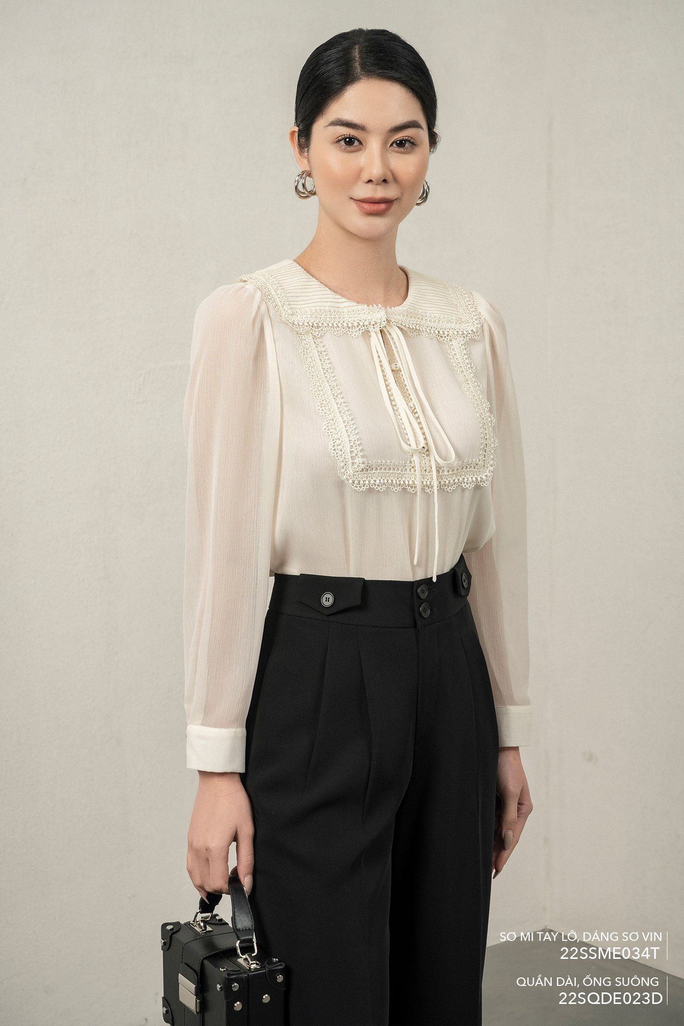  Quần dài, Ống suông 22SQDE023D 