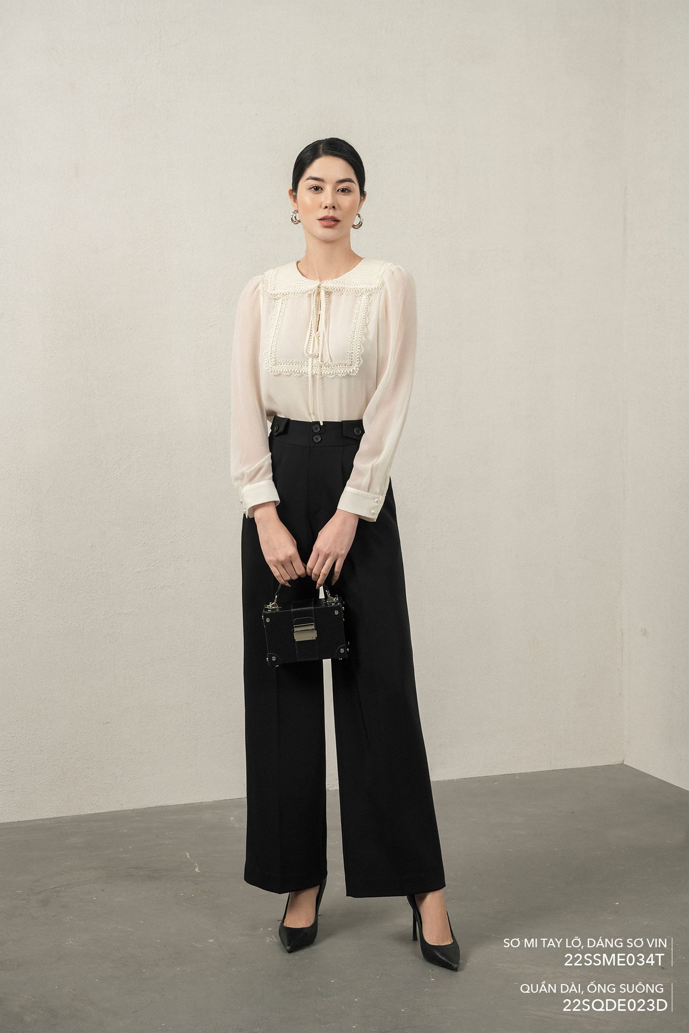  Quần dài, Ống suông 22SQDE023D 