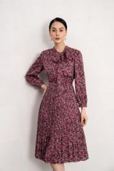  Đầm tay lỡ, Dáng thắt eo 22SDKE002F 