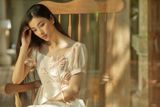  Đầm tay ngắn, Dáng thắt eo 21SDKE126B 
