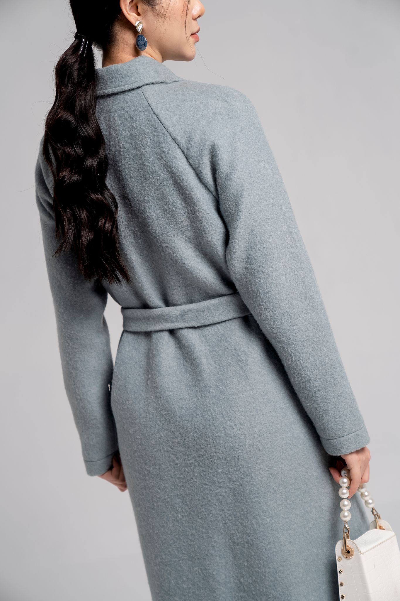  Khoác Măng tô, Dáng dài qua gối 21SCOE005X 