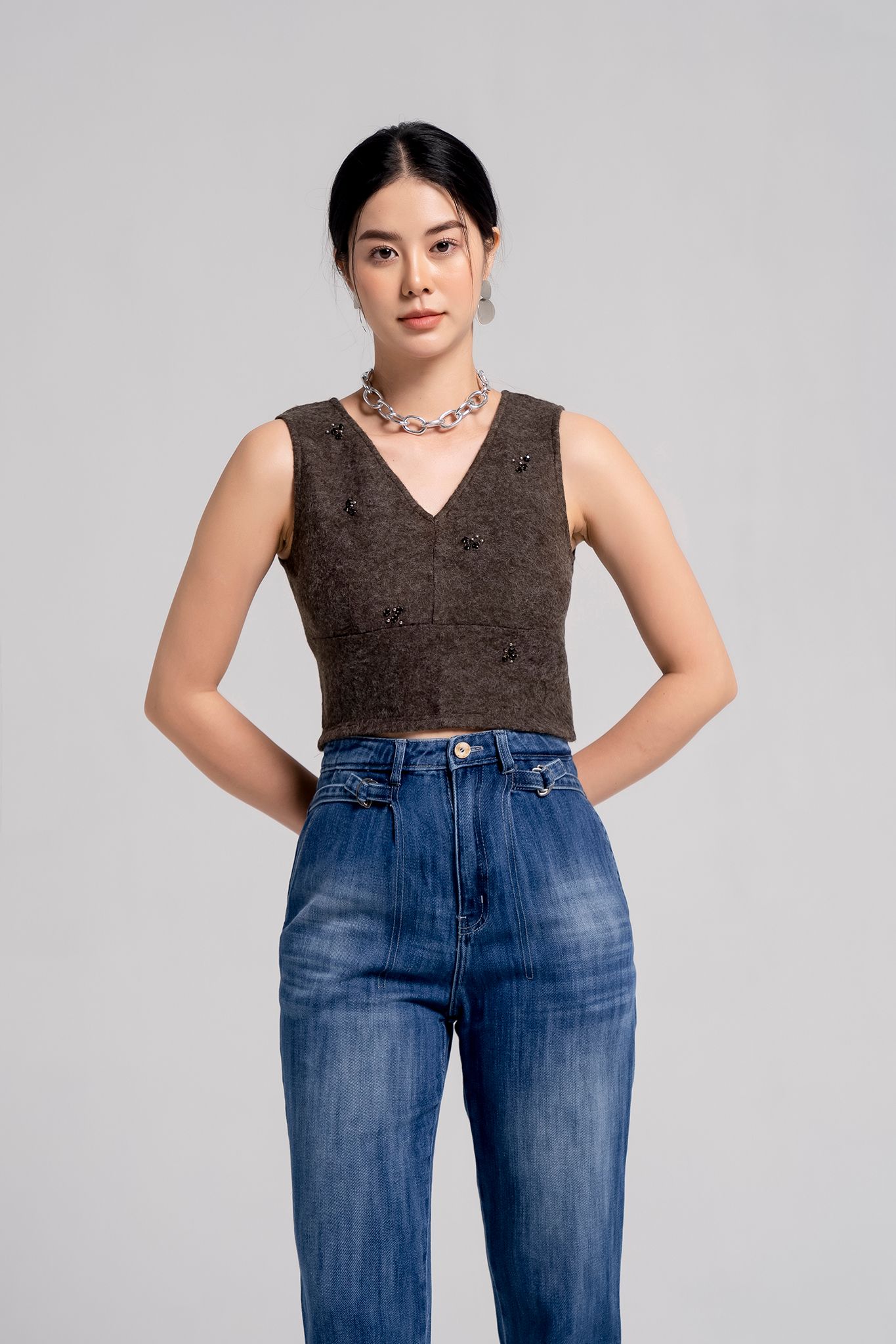  Quần jeans dài,  20AQJE002R 