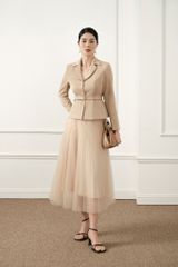  Chân váy Midi, Xếp ly 22SCVE027B 