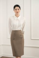  Chân váy ngang gối, Dáng ôm 22SCVE020N 