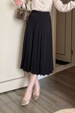  Chân váy Midi, Xếp ly 21ACVE057D 