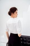  Sơ mi tay ngắn, Dáng sơ vin 21SSME092T 