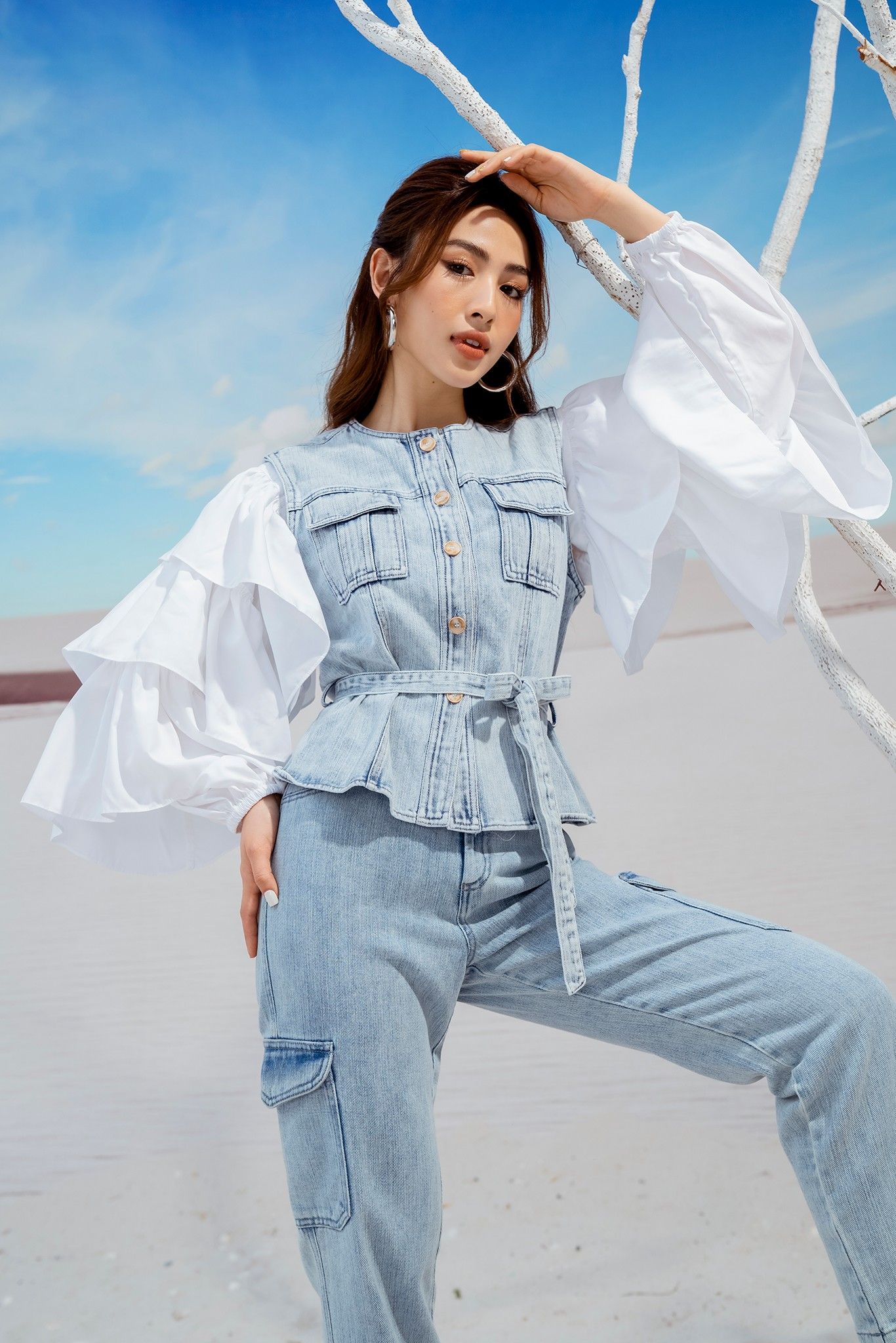  Quần Jeans lửng,  21SQJE001X 