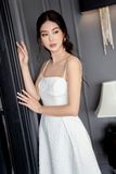  Đầm hai dây, Dáng ôm 21SDKE060T 