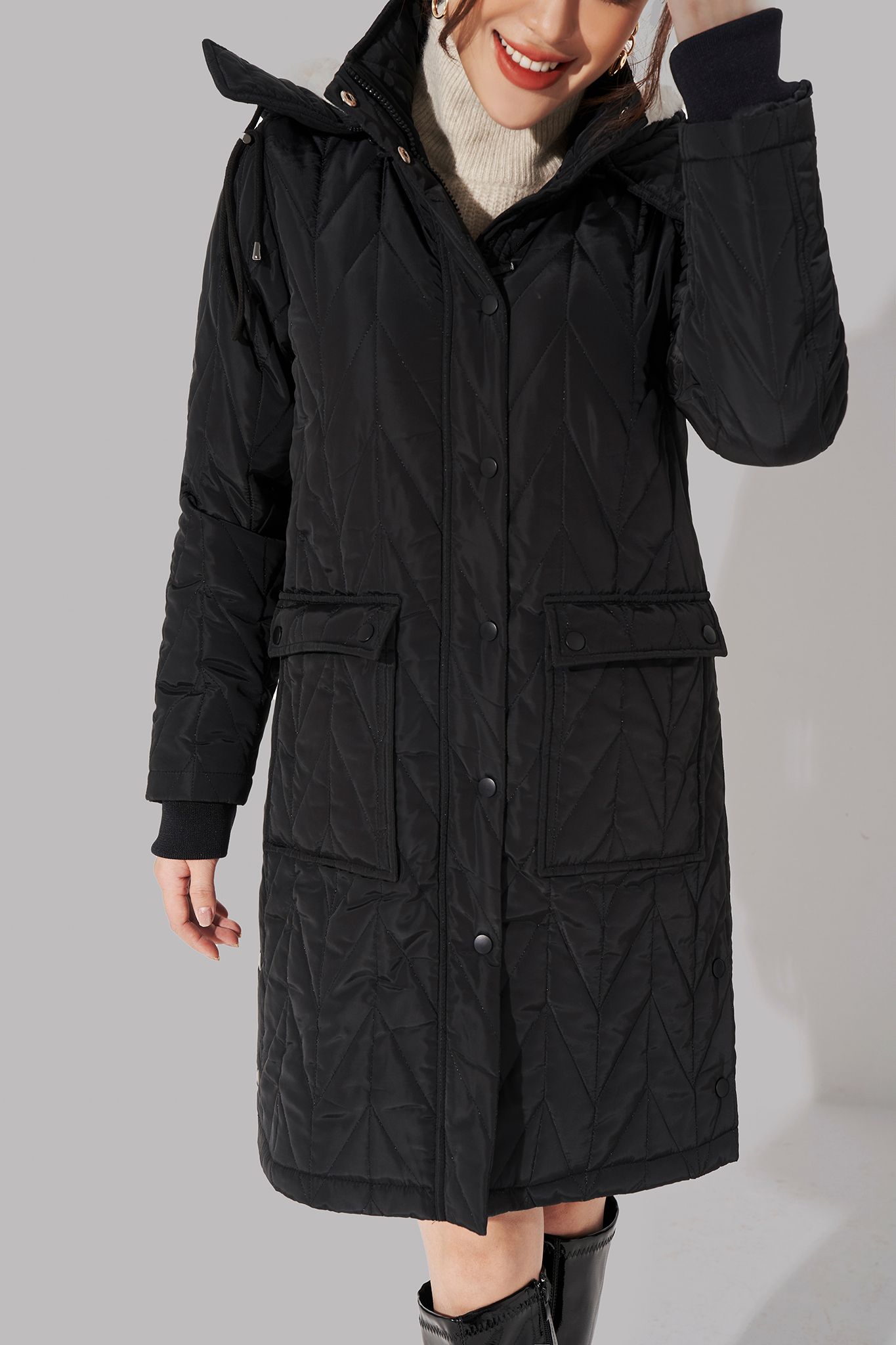  Áo chần bông,  21ACOE023D 