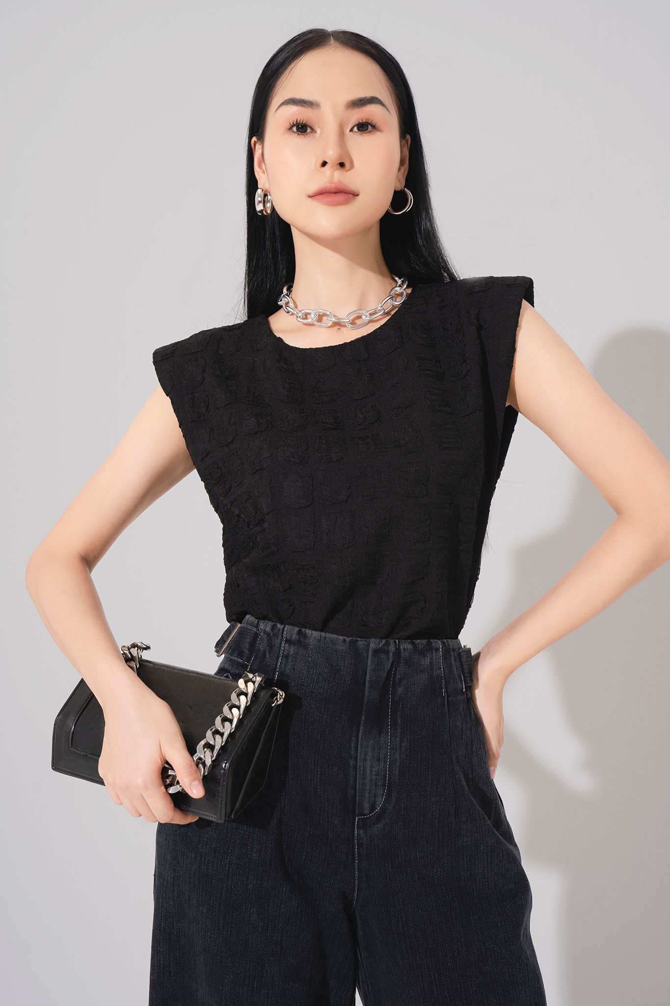  Quần Jeans lửng,  21SQJE006D 