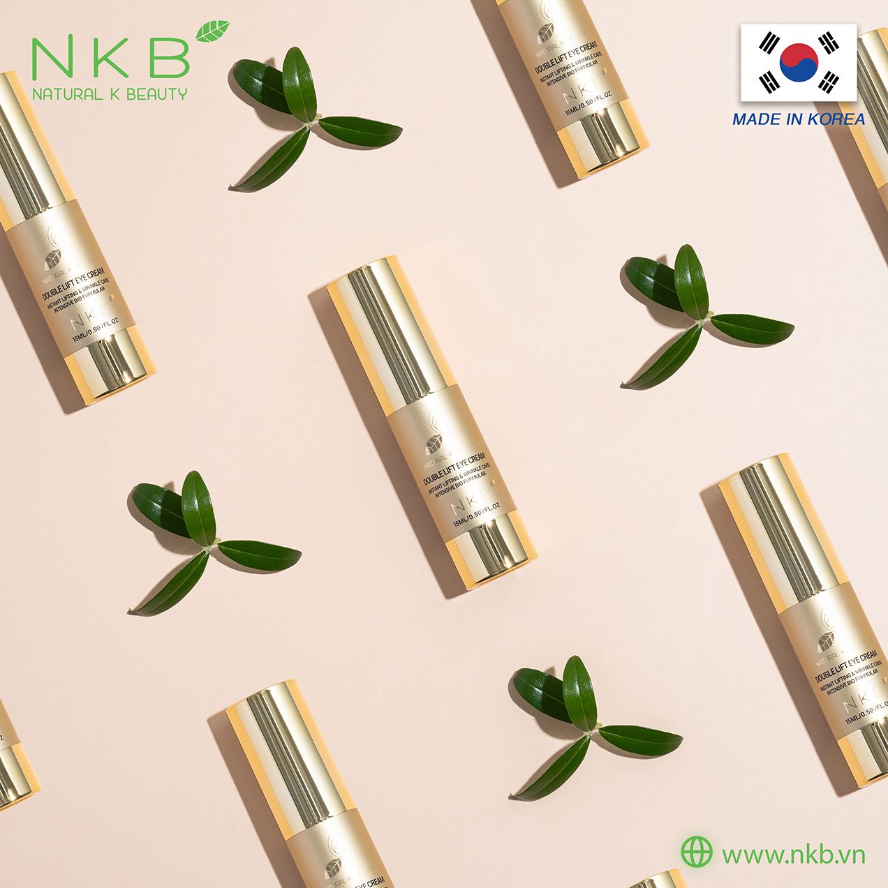  KEM BỌNG MẮT VÀ CHỐNG NHĂN DA, NÂNG CƠ NKB - NKB DOUBLE LIFT EYE CREAM 