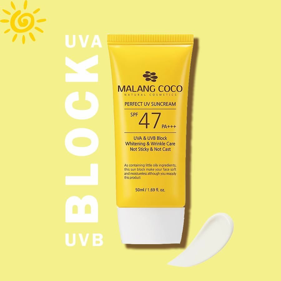  MALANGCOCO PERFECT SUNCREAM SPF 47 PA +++ | Kem chống nắng SPF 47 PA +++ 