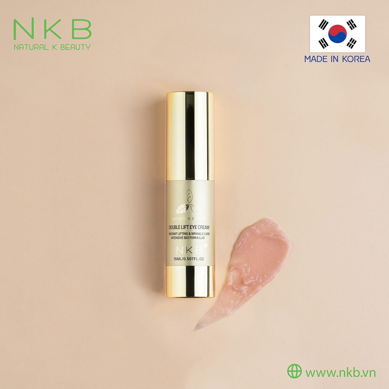  KEM BỌNG MẮT VÀ CHỐNG NHĂN DA, NÂNG CƠ NKB - NKB DOUBLE LIFT EYE CREAM 