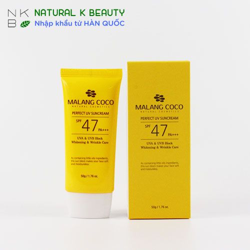  MALANGCOCO PERFECT SUNCREAM SPF 47 PA +++ | Kem chống nắng SPF 47 PA +++ 