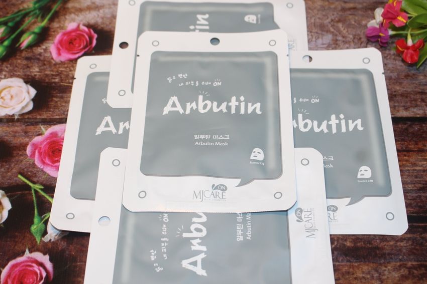  MJCARE ON Arbutin Mask - Mặt nạ Arbutin trắng da MJCARE ON 