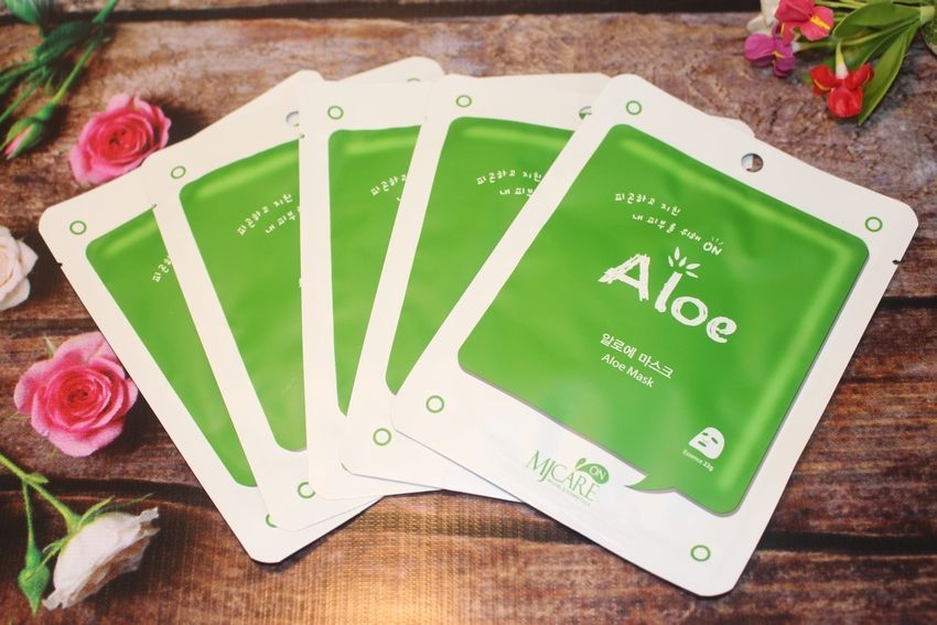  MJCARE ON ALOE MASK - Mặt nạ Lô hội MJCARE ON 