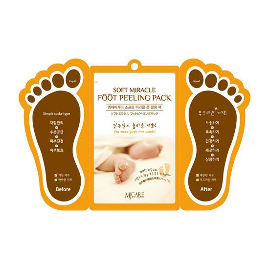  SOFT MIRACLE FOOT PEELING PACK - Tẩy Da Chết Cho Chân Dạng Miếng với AHA Peel da MJCARE 