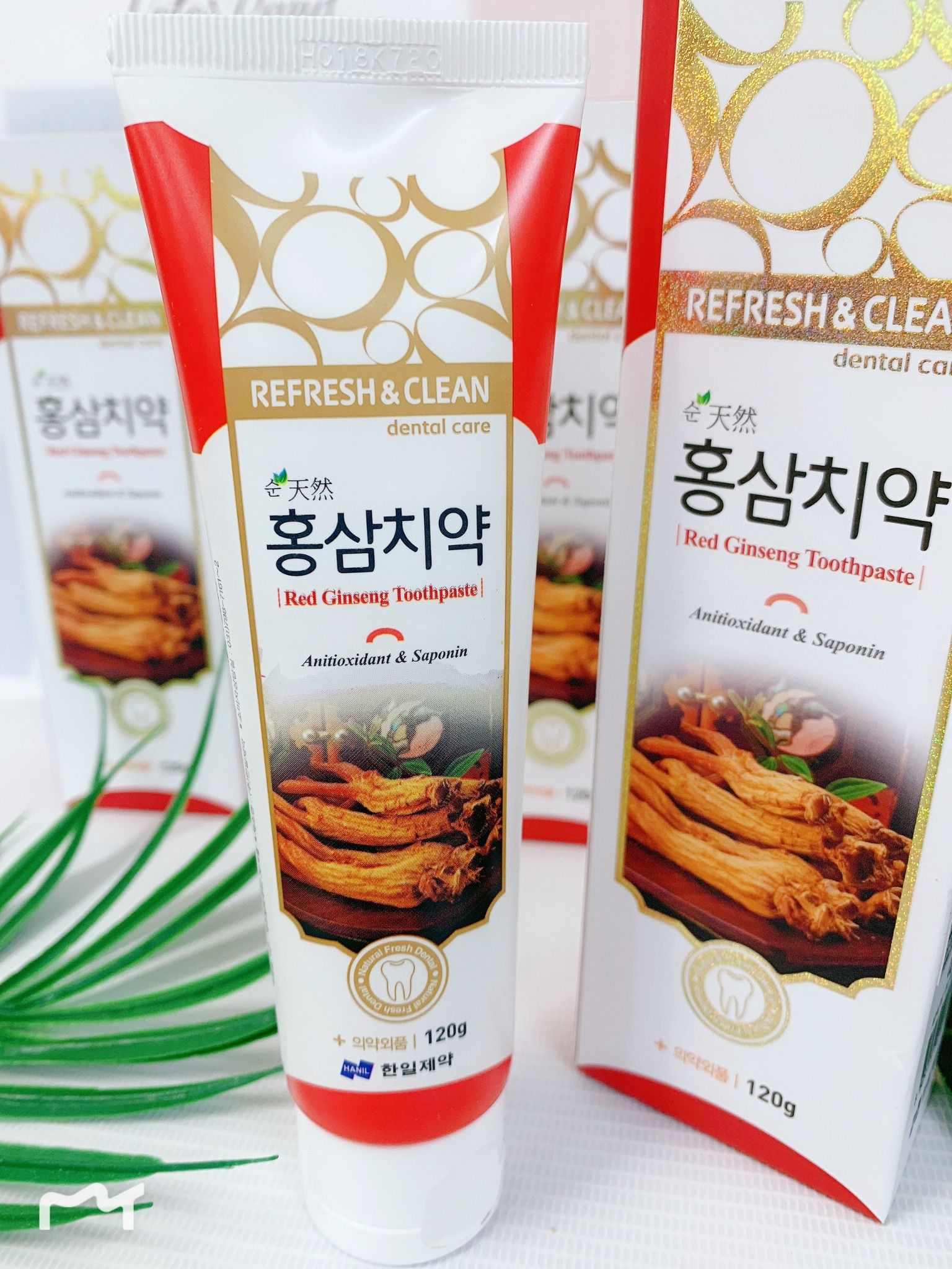  REFRESH & CLEAN RED GINSENG TOOTHPASTE - Kem đánh răng Hồng Sâm (Best Seller) 