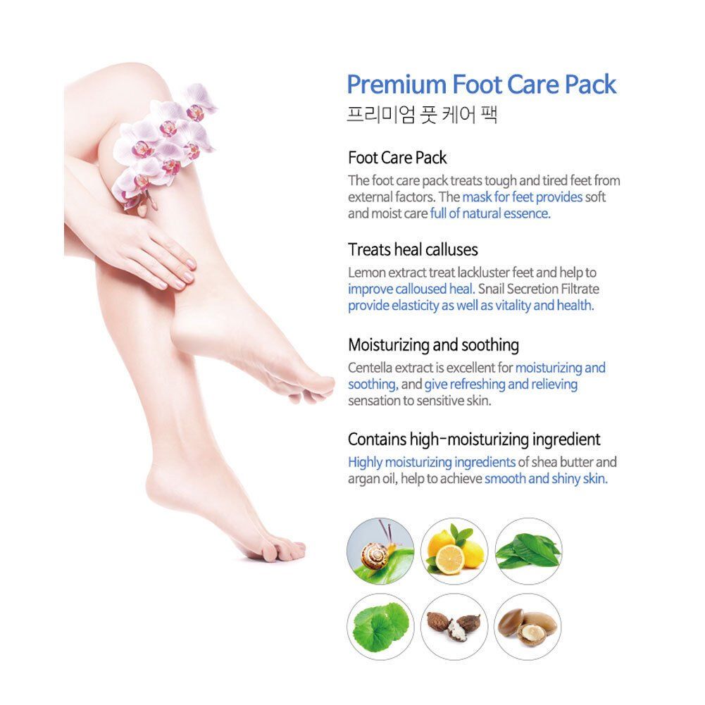  PREMIUM FOOT CARE PACK (ALL IN ONE TYPE) - MẶT NẠ CHĂM SÓC CHÂN CAO CẤP MJCARE (ALL IN ONE TYPE) 