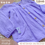  Áo khoác dáng baby doll cotton bubble 