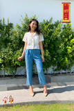  Áo croptop nữ cotton thêu 