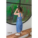  Jumpsuit khoét eo bé gái Cotton Linen 