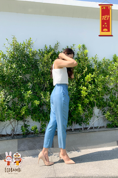  Quần baggy nữ tencel denim 