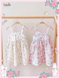  Đầm muslin dáng babydoll thắt nơ ở lưng bé gái - BB-23DAMBG035 - 8935334000988 