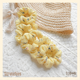  Scrunchies cotton in hoạ tiết - bản nhỏ 