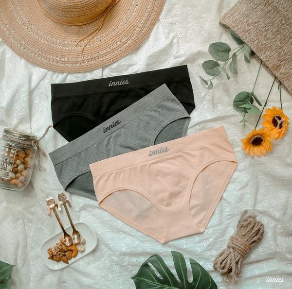  Combo 3 quần lót nữ Innies (Đen - Xám - Nude) 