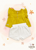  Quần shorts linen bé gái 