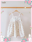  Đầm muslin dáng babydoll thắt nơ ở lưng bé gái - BB-23DAMBG035 - 8935334000988 