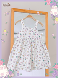  Đầm muslin dáng babydoll thắt nơ ở lưng bé gái - BB-23DAMBG035 - 8935334000988 
