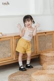  Bộ thun thông hơi 2 dây QUẦN NGẮN phong cách Hàn Quốc kiểu dệt jacquard in hoạ tiết Ecobambi 
