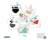  Quần lót nữ Innies seamless  - Hipster - Đen 