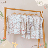  Bộ tay dài thun rib in hoa bé gái ECOBAMBI - BB-23BOBG027 - 8935334001183 