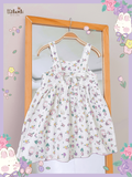  Đầm muslin dáng babydoll thắt nơ ở lưng bé gái - BB-23DAMBG035 - 8935334000988 