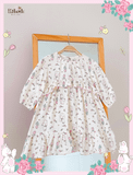  Đầm Muslin tay dài - 2 tầng bèo bé gái - BB-23DAMBG040 - 8935334001312 