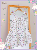  Đầm muslin 2 dây phối cánh tiên bé gái - BB-23DAMBG034 - 8935334001299 