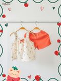  Bộ muslin 2 dây dún vai BÉ GÁI ECOBAMBI - BB-24BOBG011 - 8935334001473 