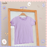  Áo thun tay ngắn - cổ bèo bé gái trơn - BB-23AOBG031 - 8935334001220 